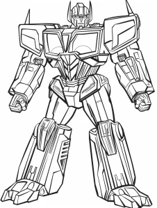 image de coloriage Transformers pour enfant