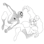 coloriage Venom à imprimer pdf gratuit