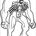 coloriage Venom à imprimer gratuit
