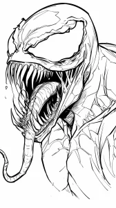coloriage Venom d