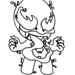 coloriage Venom pour bebe a imprimer