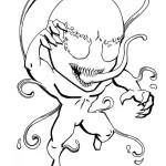 coloriage Venom à imprimer a4