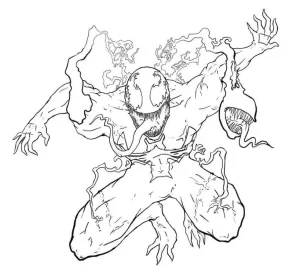 coloriage Venom et dessin a imprimer