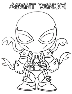 imprimer coloriage Venom