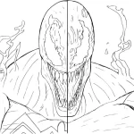 coloriage Venom pour enfant de 7 ans