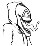 coloriage Venom à imprimer a4