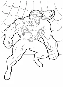 coloriage Venom a imprimer gratuitement