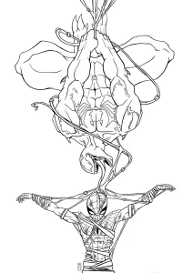 coloriage Venom pour enfant