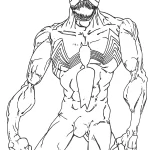 coloriage Venom a colorier en ligne gratuitement