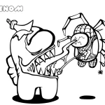 coloriage Venom pour enfant de 3 ans