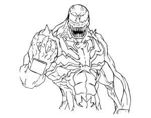 coloriage Venom d