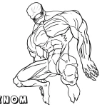 coloriage Venom à imprimer pour enfant de 3 ans