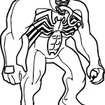 coloriage Venom pour enfant de à imprimer