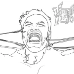 coloriage Venom à imprimer pour enfant de 3 ans