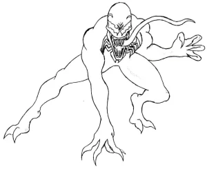 coloriage Venom en ligne pour enfant