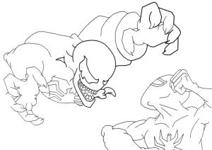 a imprimer coloriage Venom gratuit