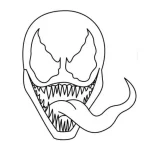 coloriage Venom gratuit