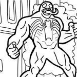 coloriage Venom à imprimer pdf