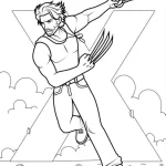 coloriage Wolverine à imprimer pdf gratuit