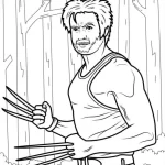 coloriage Wolverine pour bebe a imprimer