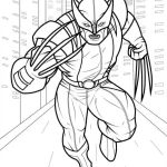 coloriage Wolverine pour enfant de 10 ans