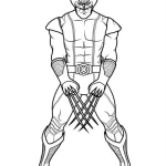 coloriage Wolverine à imprimer pour enfant de 12 ans