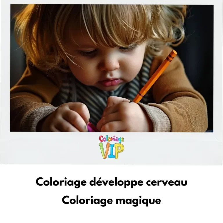 Tranh tô màu Coloriage développe le cerveau: On stimule l&rsquo;intelligence dès les crayons de couleur!