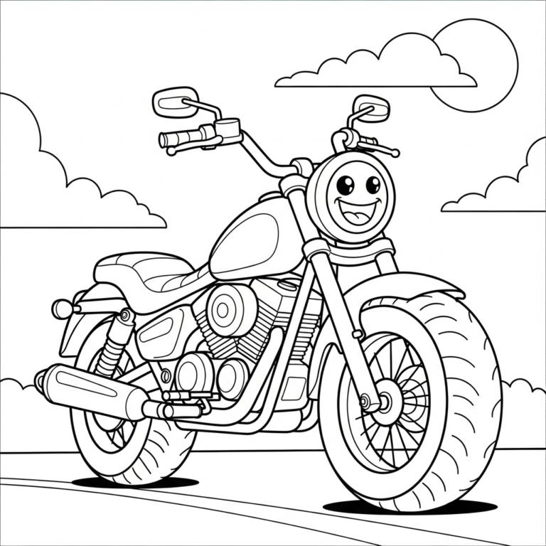 Tranh tô màu Moto