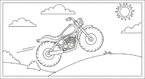 coloriage moto updated a colorier en ligne
