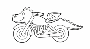 coloriage moto updated à imprimer pour enfant de 3 ans