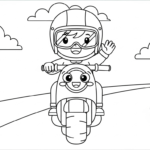 coloriage moto updated à imprimer pour enfant de 8 ans