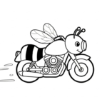 coloriage moto updated pour enfant de 2 ans