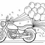 coloriage moto updated pour enfant de 5 ans