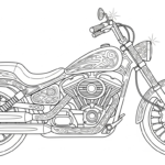 coloriage moto updated pour enfant de 5 ans