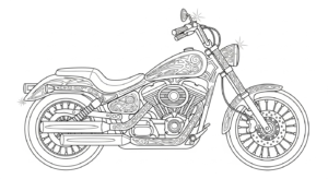 coloriage moto updated pour enfant de 5 ans