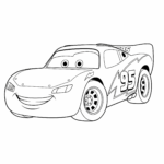 coloriage Voiture de Cars a imprimer gratuit