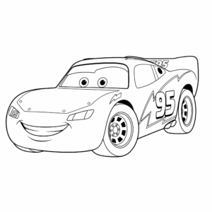 coloriage Voiture de Cars a imprimer gratuit