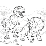 imprimer coloriage Dinosaure update gratuit