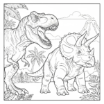 coloriage Dinosaure update pour enfants a imprimer gratuit