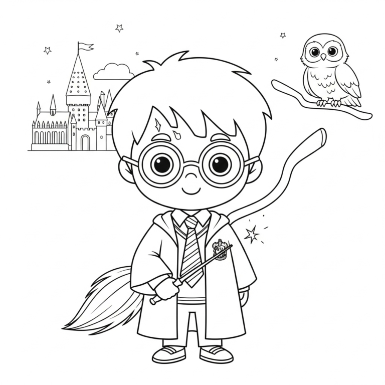 Tranh tô màu Harry Potter