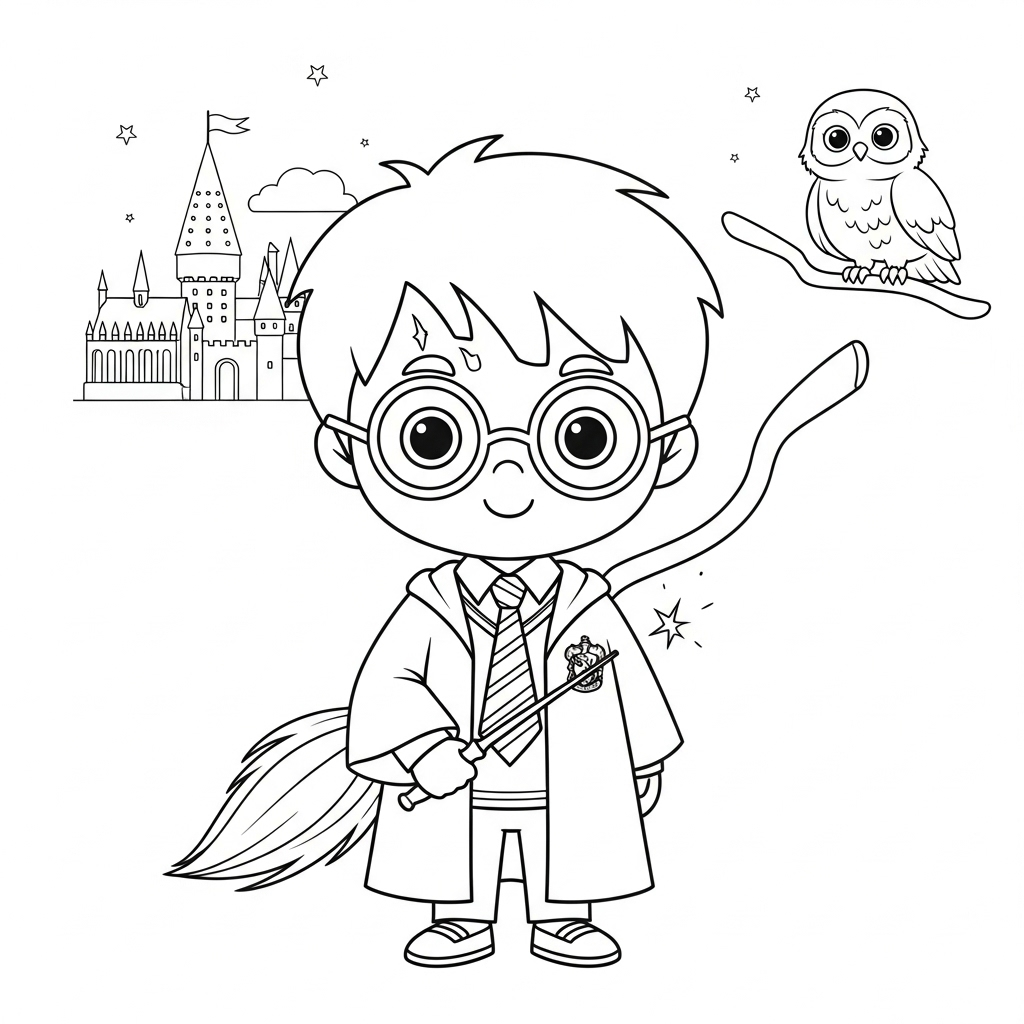 Tranh tô màu Harry Potter
