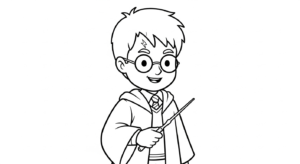 coloriage Harry Potter update et decoupage