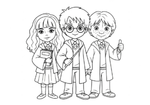 coloriage Harry Potter update pour enfants a imprimer gratuit