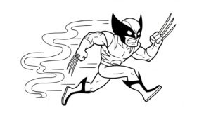 coloriage Wolverine updated pour enfant de 6 ans