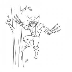coloriage Wolverine updated pour enfant de 10 ans