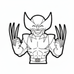 coloriage Wolverine updated pour enfants