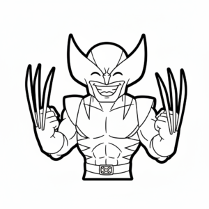 coloriage Wolverine updated pour enfants