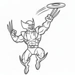 coloriage Wolverine updated pour enfant de 8 ans