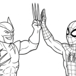 coloriage Wolverine updated educatif pour enfant