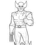 coloriage Wolverine updated a dessiner en ligne